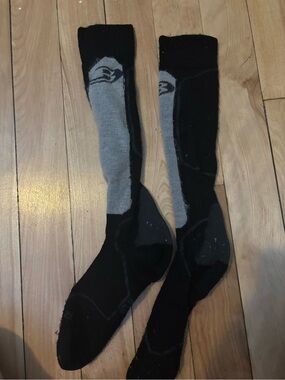 MLB Black and Gray Athletic Crew Socks